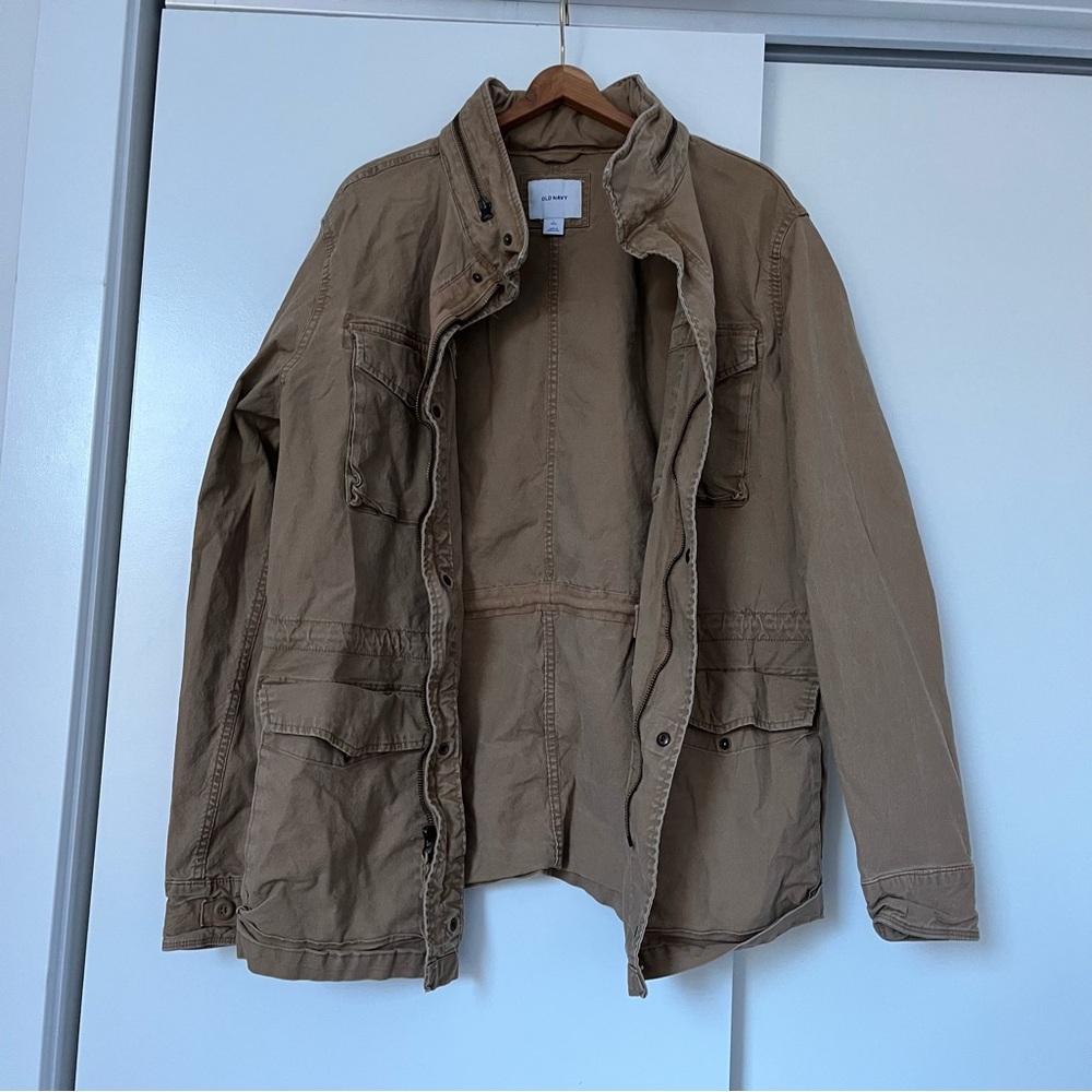 Old Navy Men's Tan Military Style Jacket